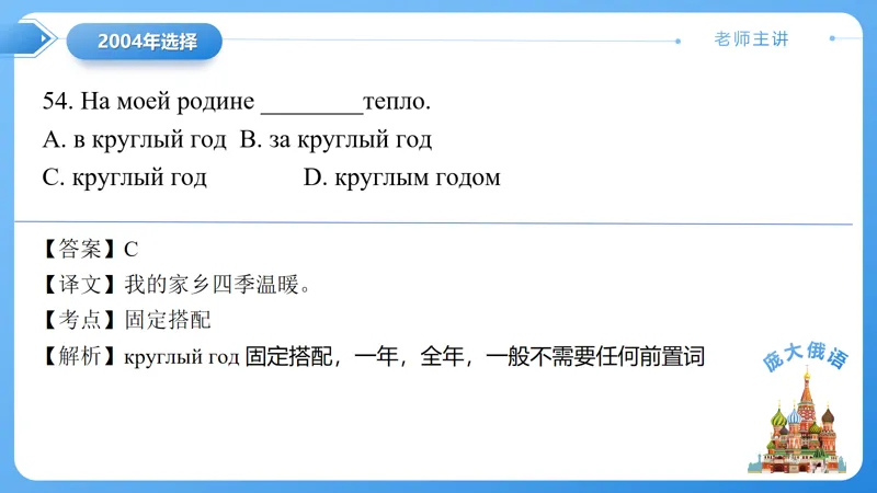 真题课件系列2004年(一)语法选择题解析 第25张