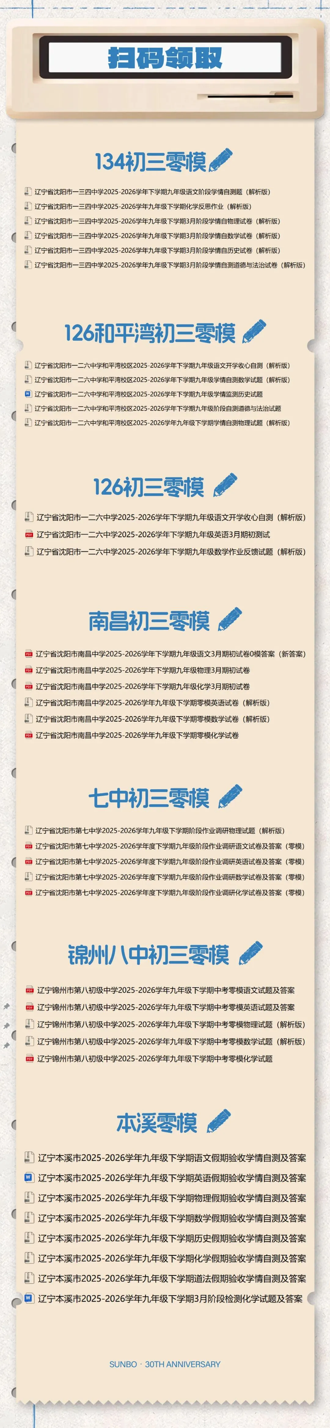 26年辽宁省名校初三零模试卷 第3张
