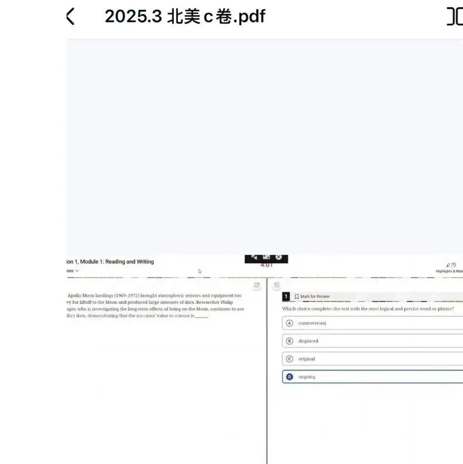 最后两周,SAT真题别再瞎刷了!(内附2023-2025高清真题合集) 第5张 最后两周,SAT真题别再瞎刷了!(内附2023-2025高清真题合集) 第5张