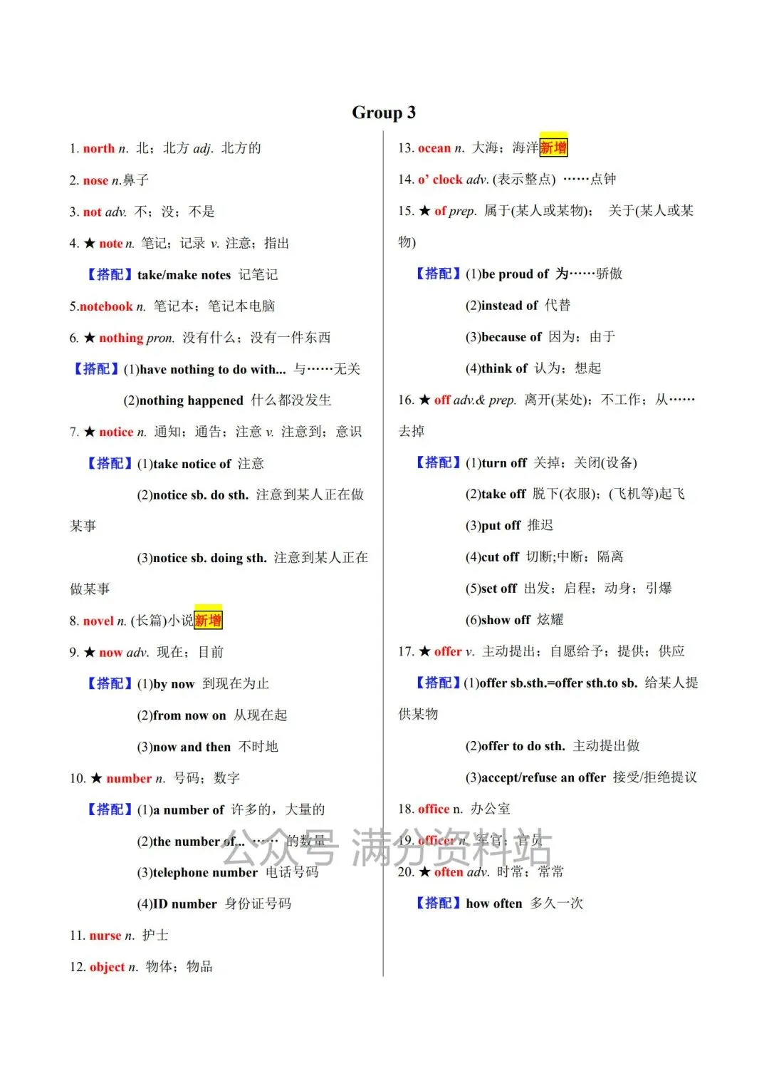 中考英语必背单词专项 《20天搞定中考必背1600词》,电子版可打印! 第10张 中考英语必背单词专项 《20天搞定中考必背1600词》,电子版可打印! 第10张