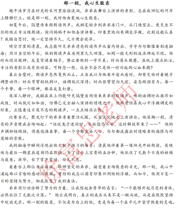 中考作文十大母题③人物精神 第9张