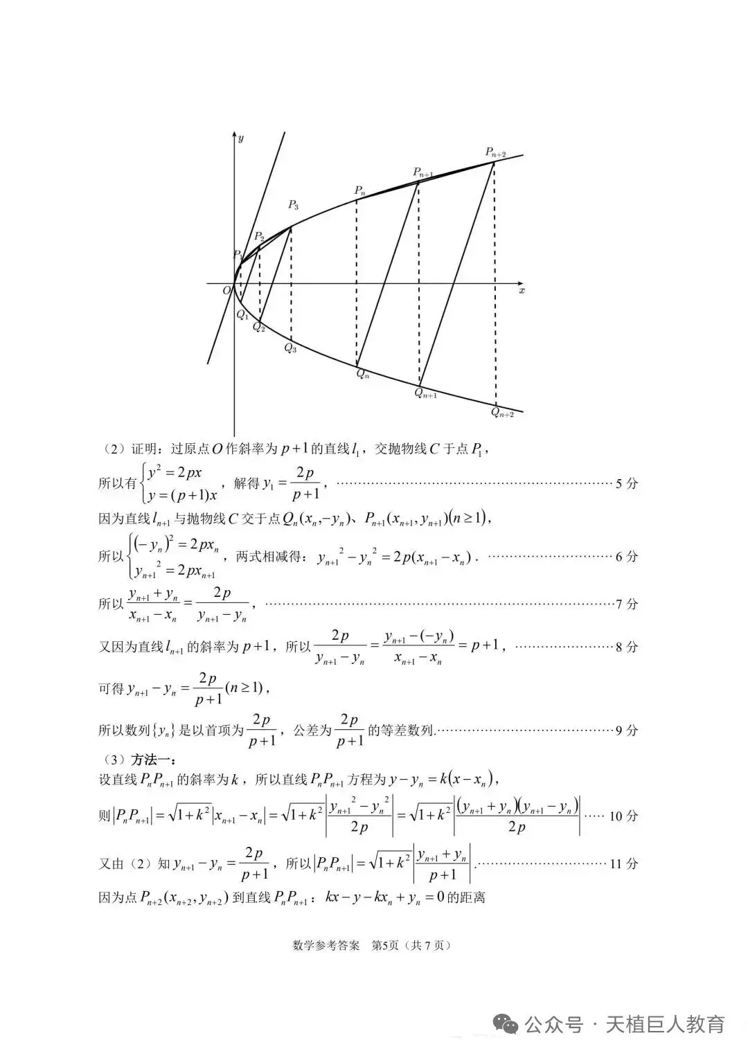2026年高三年级模拟考试数学试卷+参考答案 第9张