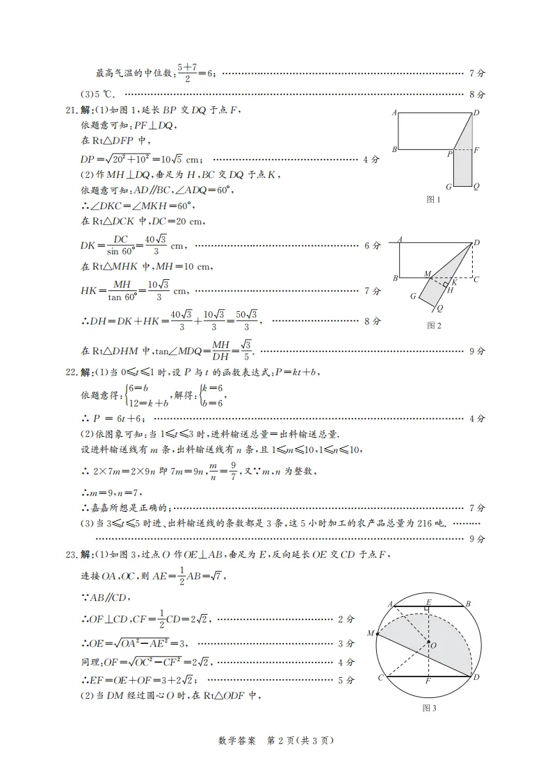 【2026 中考模拟】4月唐山中考一模数学、物理、化学试卷(含答案) 第27张