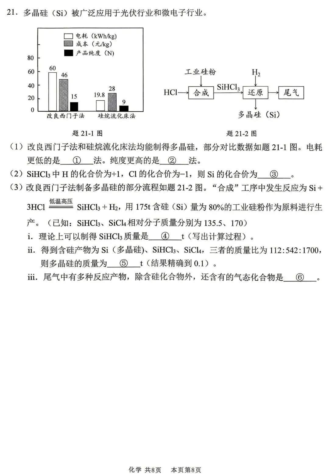 2026年初中学业水平适应性考试化学试卷(含答案) 第8张