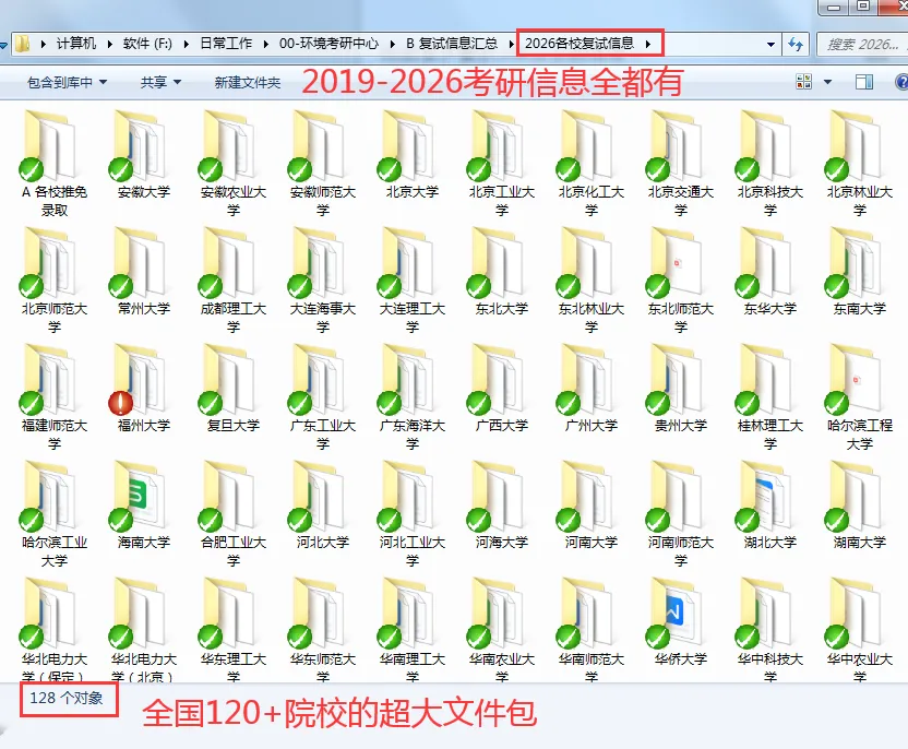 环境专业120+院校真题/报录比/复试详细信息get,全是细糠! 第1张