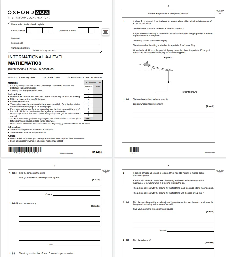 A-Level真题 | 全网最整理(数学、物理、化学、经济...)刷完真题稳稳拿A*! 第14张