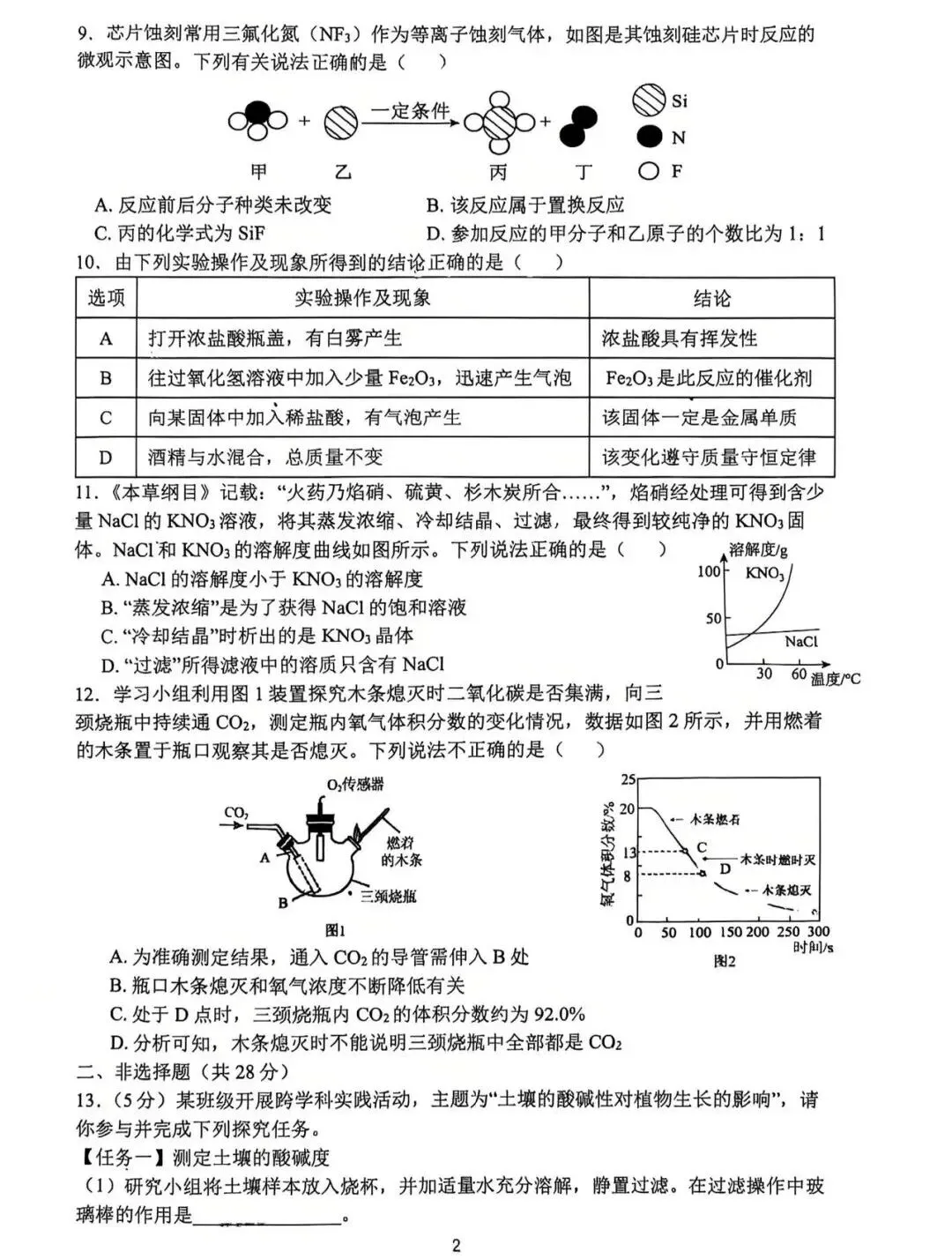 合肥市45中本部一模试卷 第20张