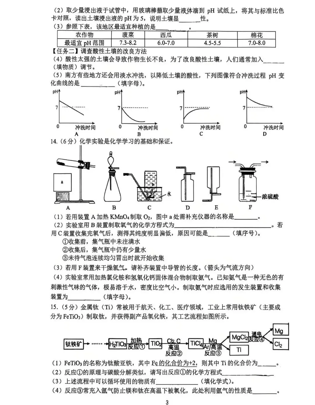 合肥市45中本部一模试卷 第21张