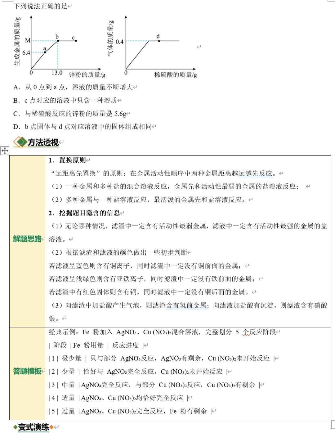 中考化学:专题03 金属、酸、碱、盐(含解析|可打印) 第8张