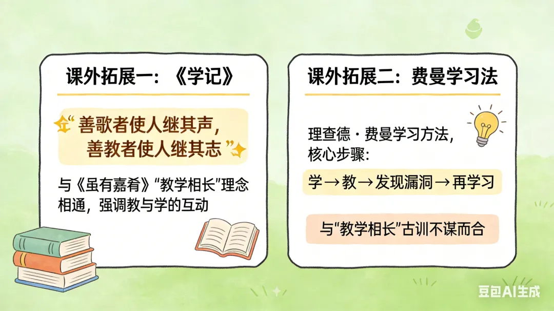 【给家长】孩子文言文总丢分?这篇中考必考《虽有嘉肴》,我教他用"小老师法"突破 第2张 【给家长】孩子文言文总丢分?这篇中考必考《虽有嘉肴》,我教他用"小老师法"突破 第2张