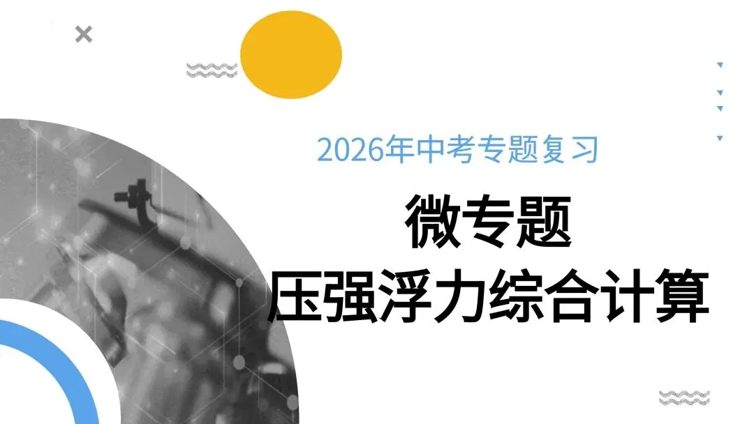 中考必考专题:压强浮力综合计算 第1张