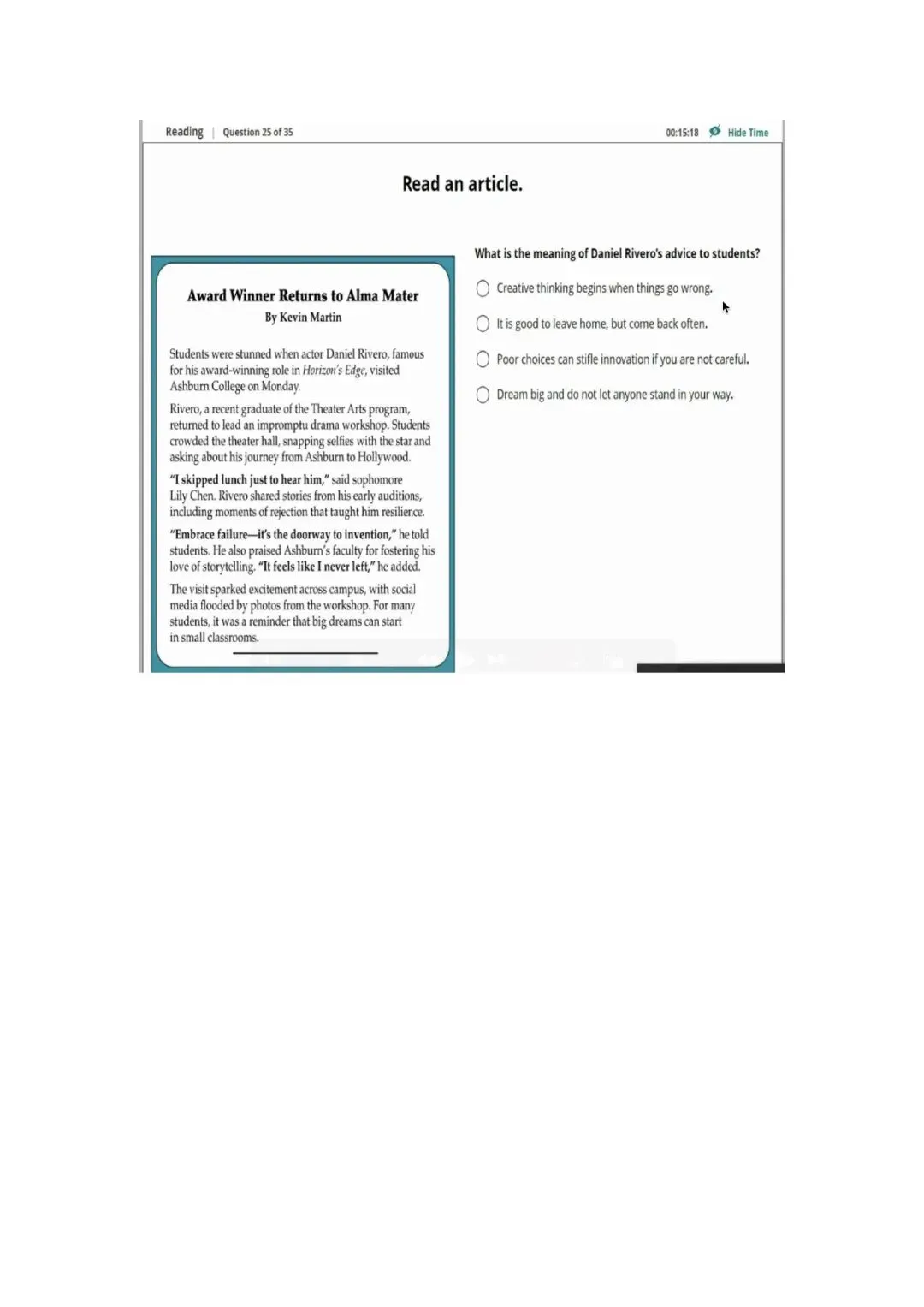 新托福第036套20260325真题(图片版) 第5张