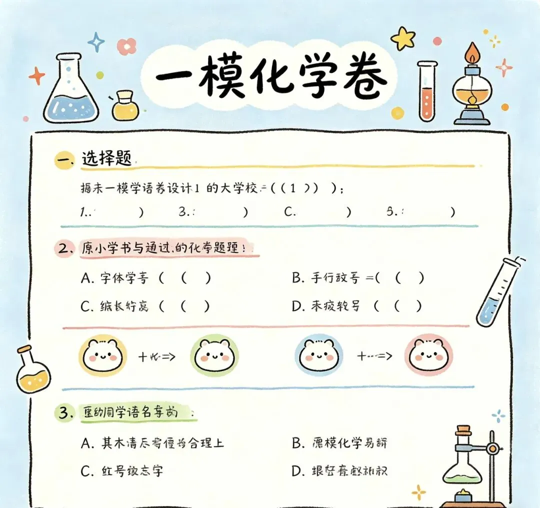 2026年平顶山一模数理化试卷和答案 第23张