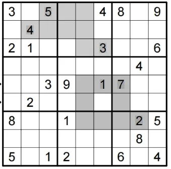 数独竞赛真题-额外区域数独:2026波兰数独锦标赛资格赛第12题(分值:55) 第1张