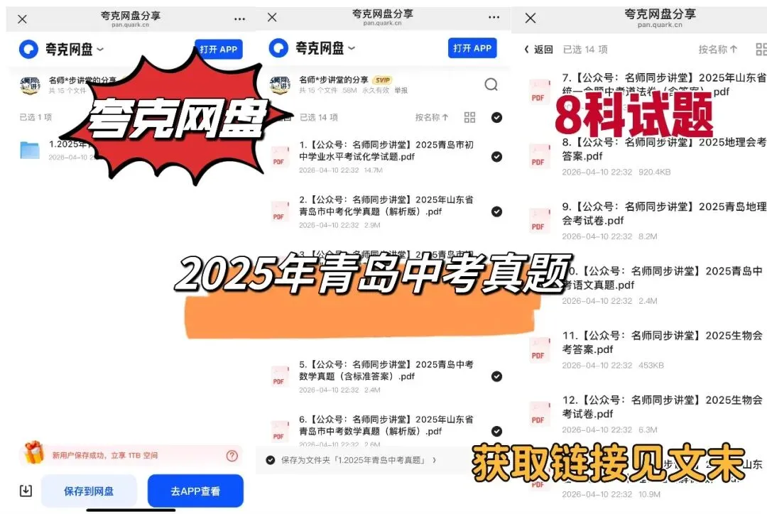 【中考真题】2025年青岛市中考英语真题-(附高清pdf下载链接) 第5张