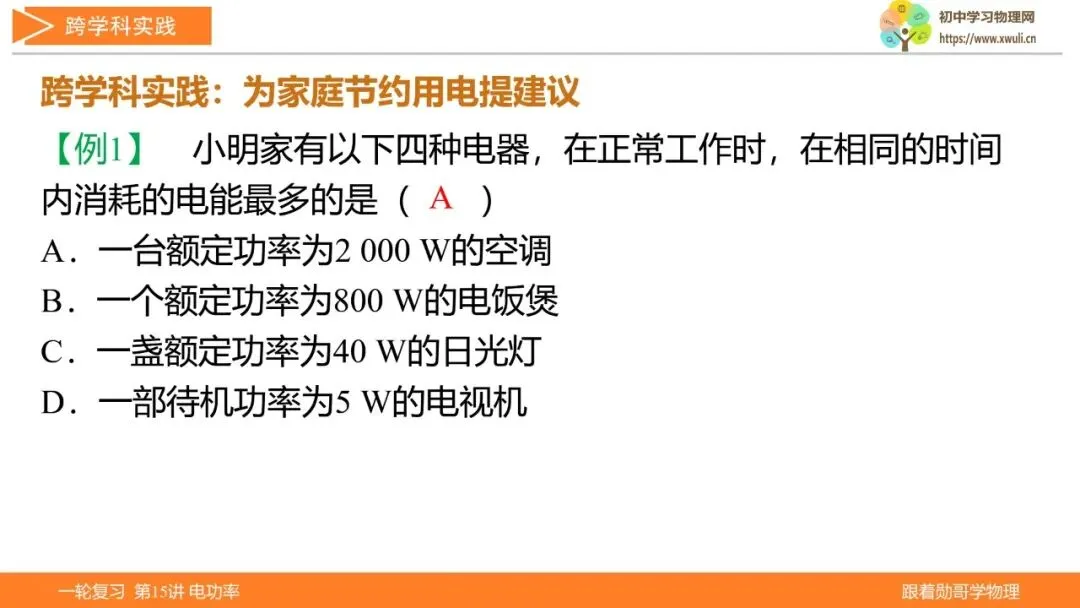 第15讲 电功率(湖北新中考备考与指导) 第17张