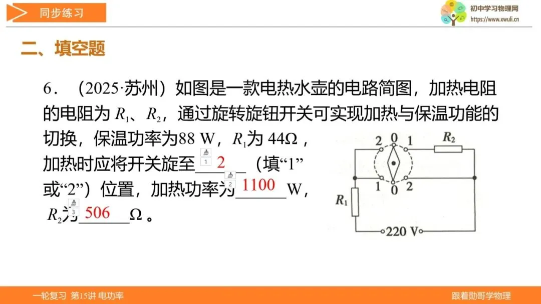 第15讲 电功率(湖北新中考备考与指导) 第32张