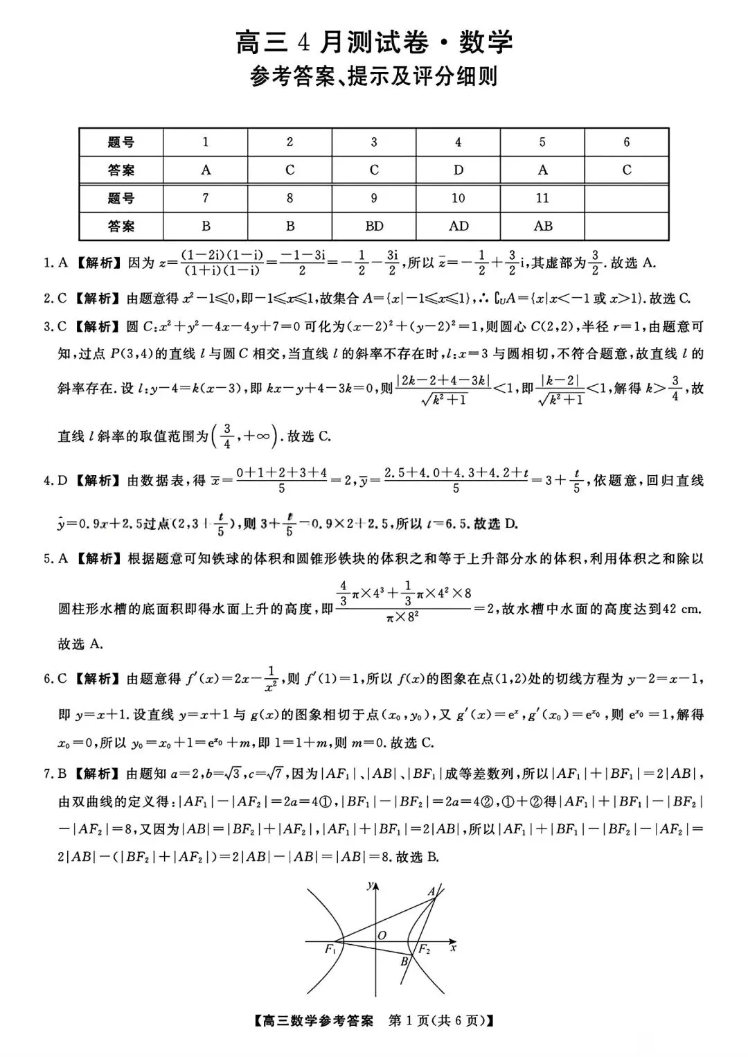 【试卷/高考】2025-2026辽宁沈阳高三下教学质量监测二模4月数学(含答案)可下载 第7张