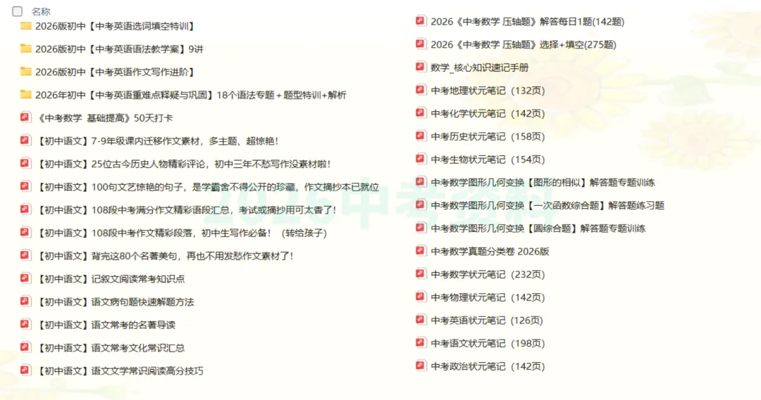 【2026中考数学必备】中考数学图形几何变换[一次函数综合题】解答题练习题|2026备考资料大全 PDF可打印 第2张