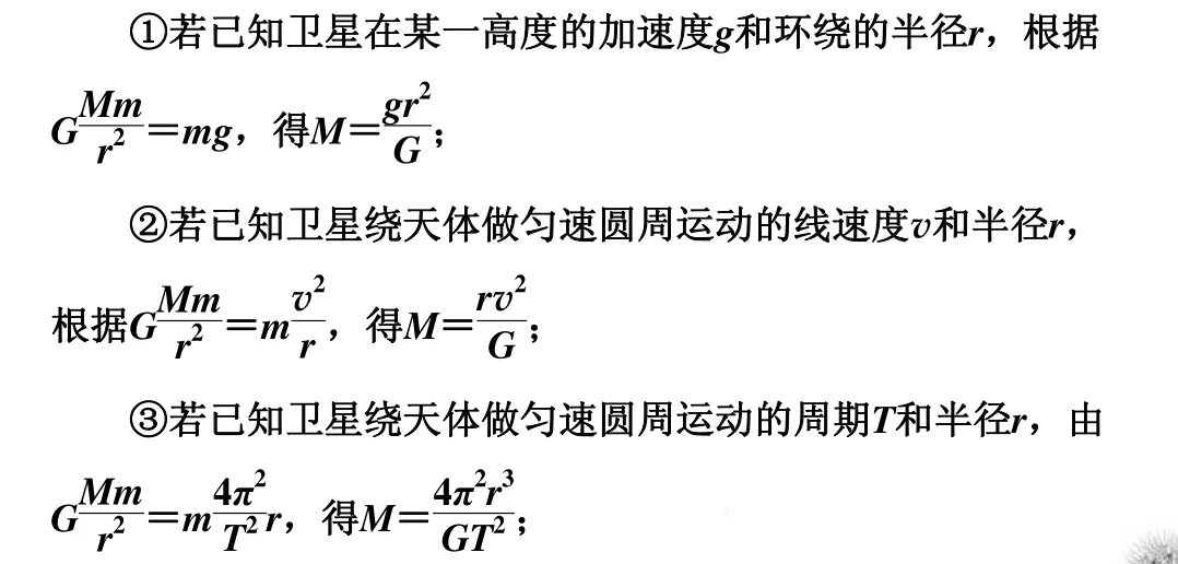 高中物理万有引力与航天知识点总结及真题解析 第4张