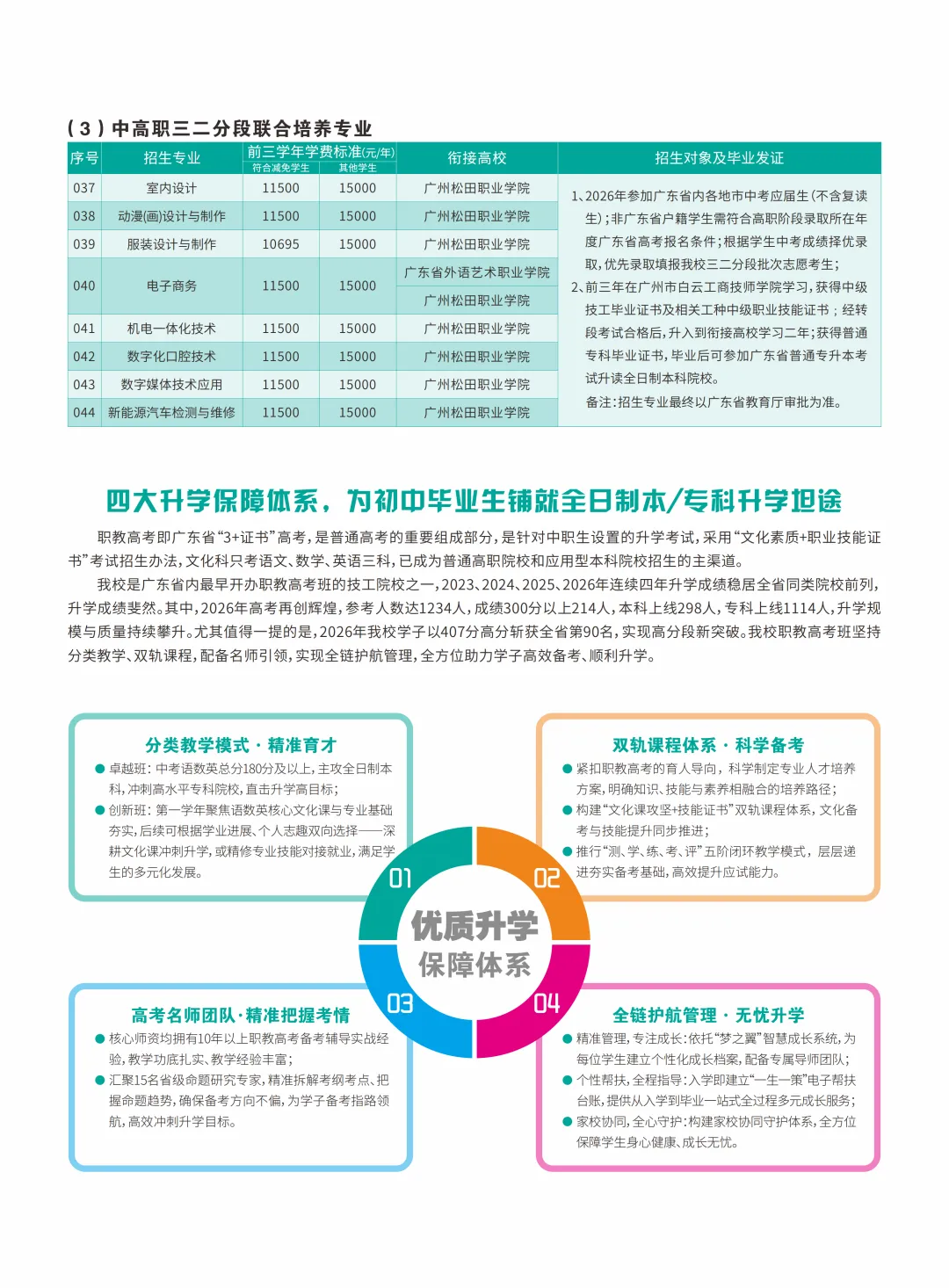 中考400分以下可报名:广州白云工商技师学院2026年自主招生 第6张