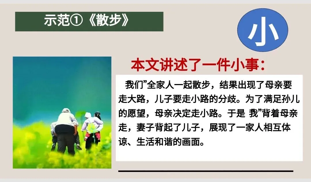 中考作文高分技巧——审题立意之以小见大 第5张