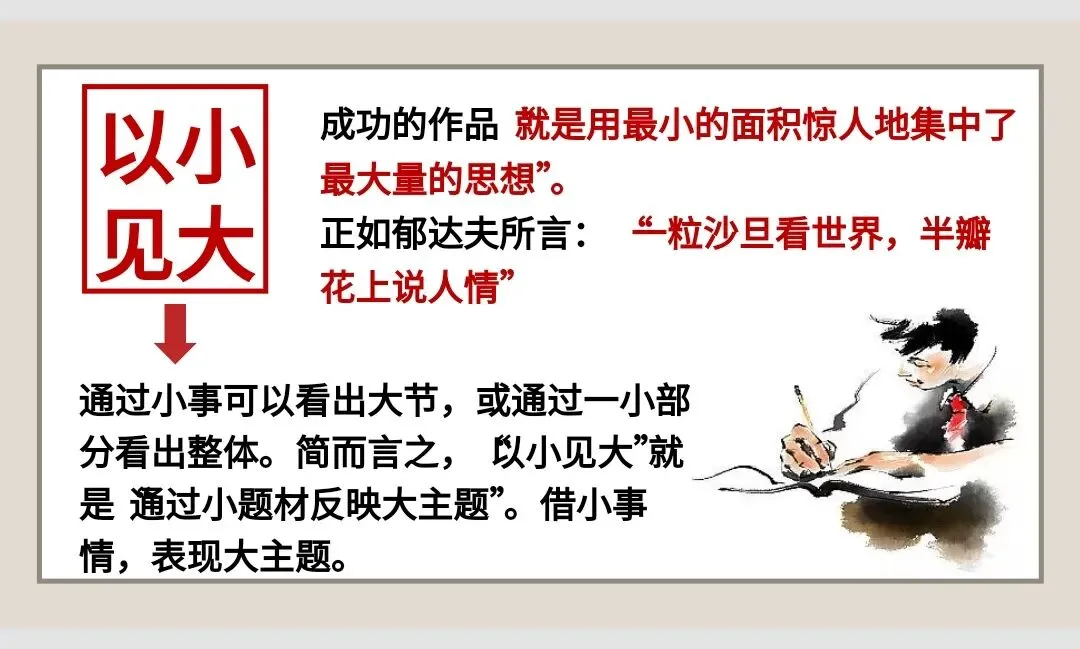 中考作文高分技巧——审题立意之以小见大 第16张