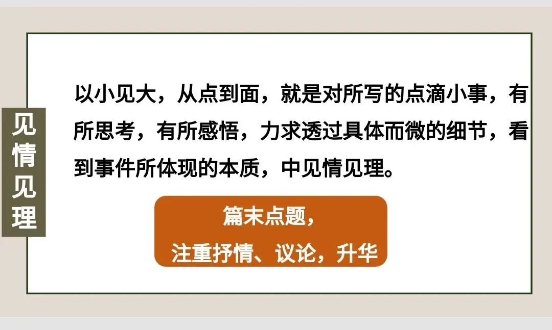 中考作文高分技巧——审题立意之以小见大 第19张