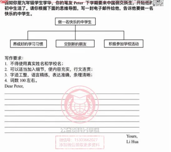 【九下】2026年虹桥中学九下英语一模试卷及答案 第12张
