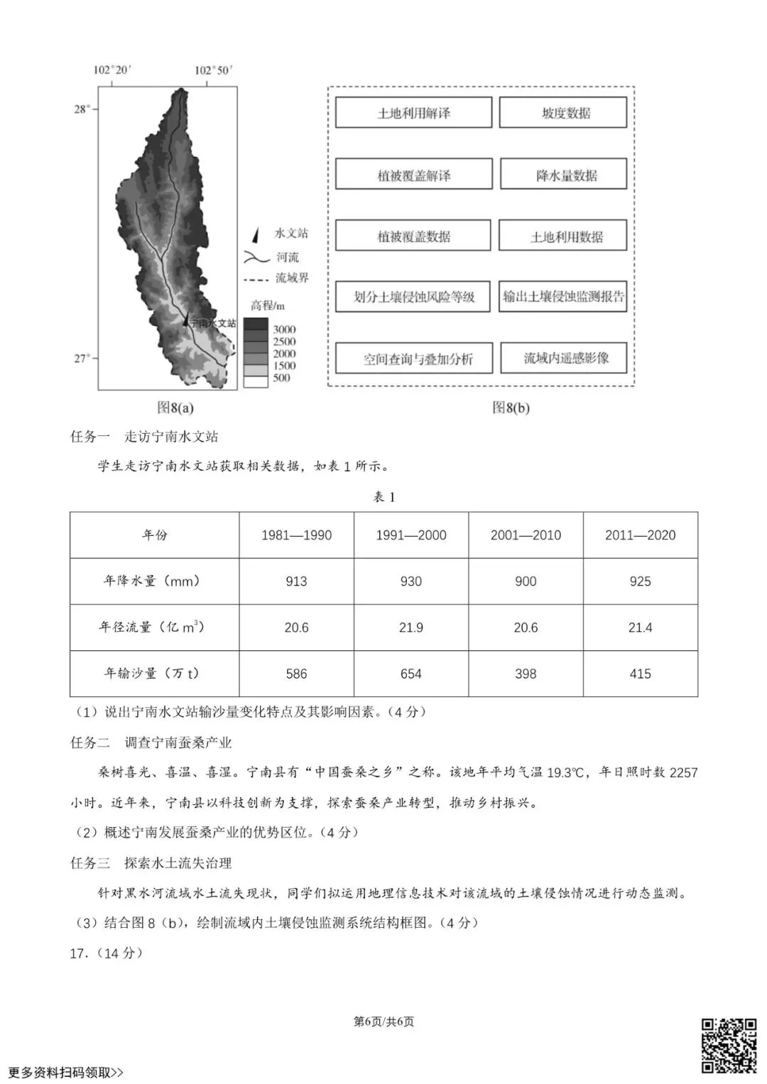 2026北京顺义高三一模地理试卷(含答案) 第6张
