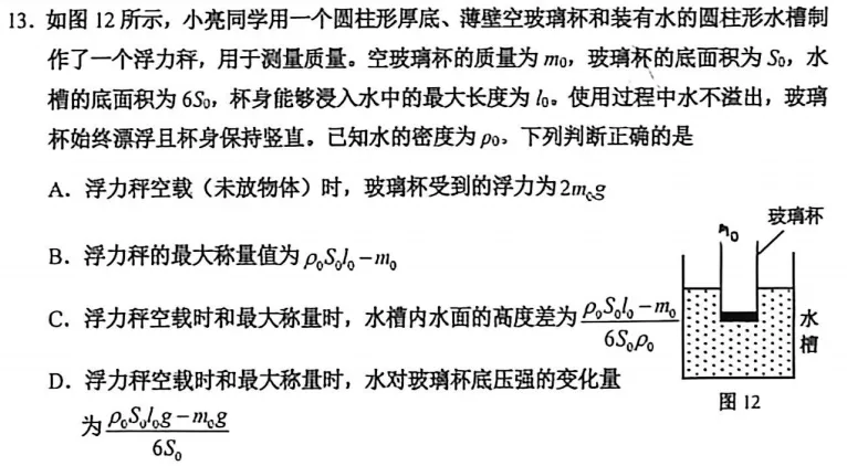 【解析】展望中考,一模传达了什么?物化篇 第10张