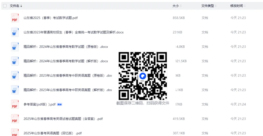 春考语数外真题汇总(2012~2025) 第1张