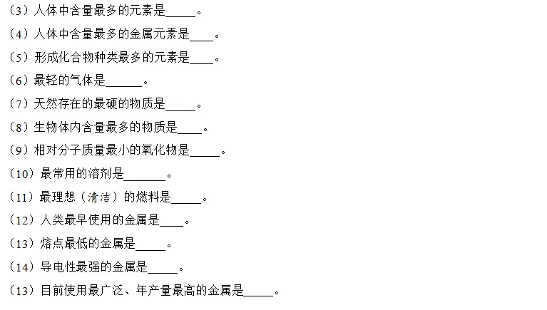 中考复习之《物质的转化与推断》解题思路及突破口(填空版有答案) 第19张