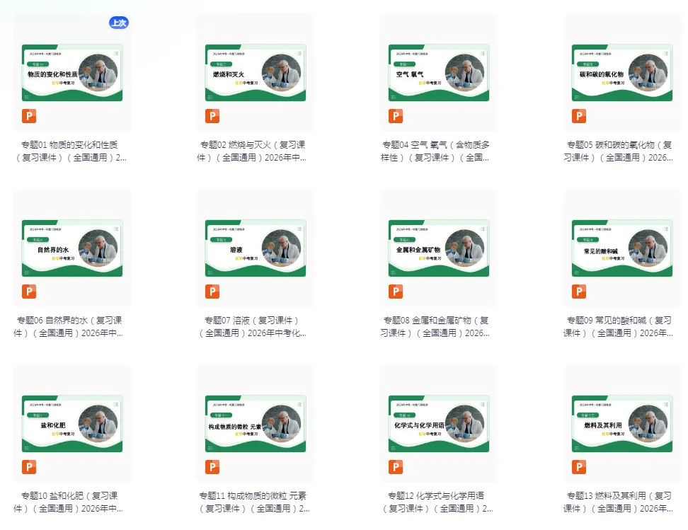 【中考化学】2026版初中《一轮+二轮复习讲练测》全国通用(化学) 第5张