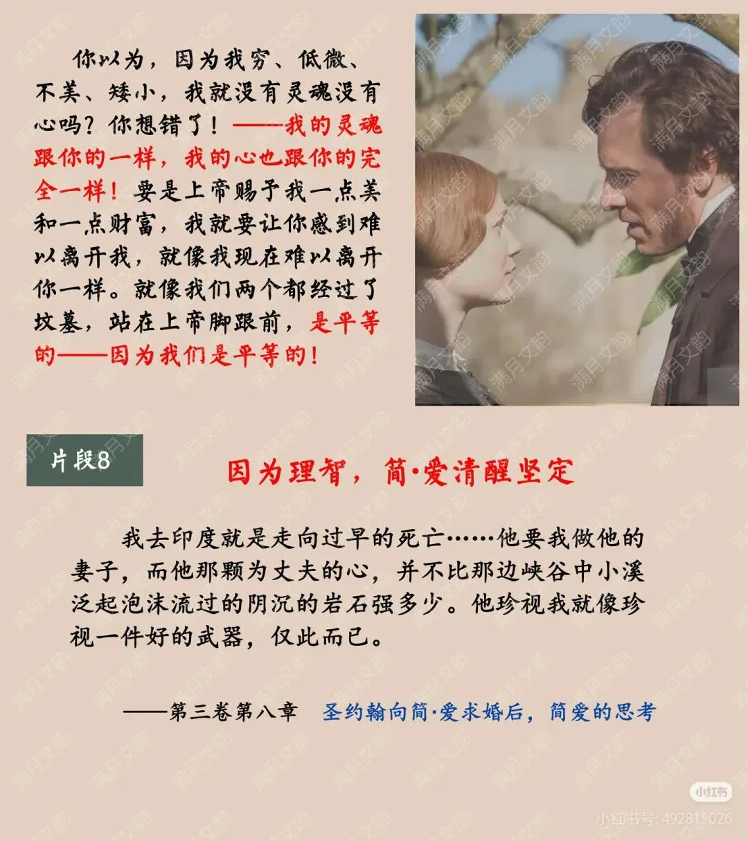 中考名著复习《简爱》 ︳破译封面密码 探寻简爱之美 读后提升课件+教案(逐字稿)+导学案 第10张
