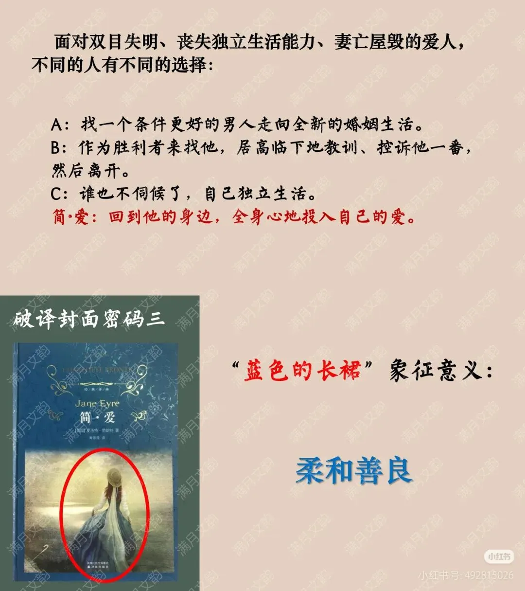 中考名著复习《简爱》 ︳破译封面密码 探寻简爱之美 读后提升课件+教案(逐字稿)+导学案 第14张