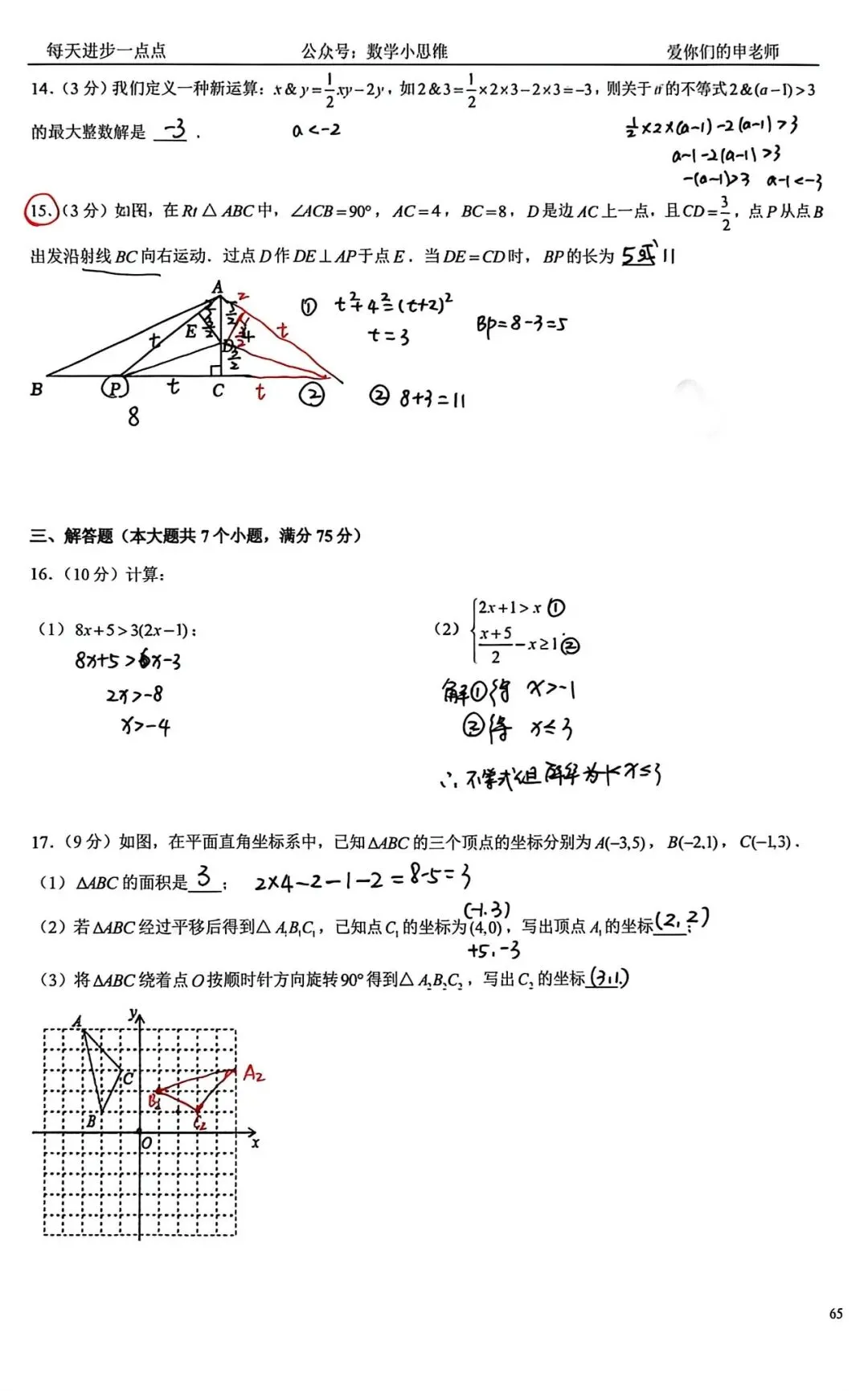 8八下真题集13套郑州八中25年期中试题讲解pdf下载 第10张