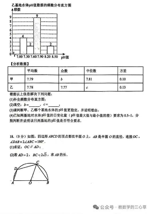 中考数学模拟题 第5张