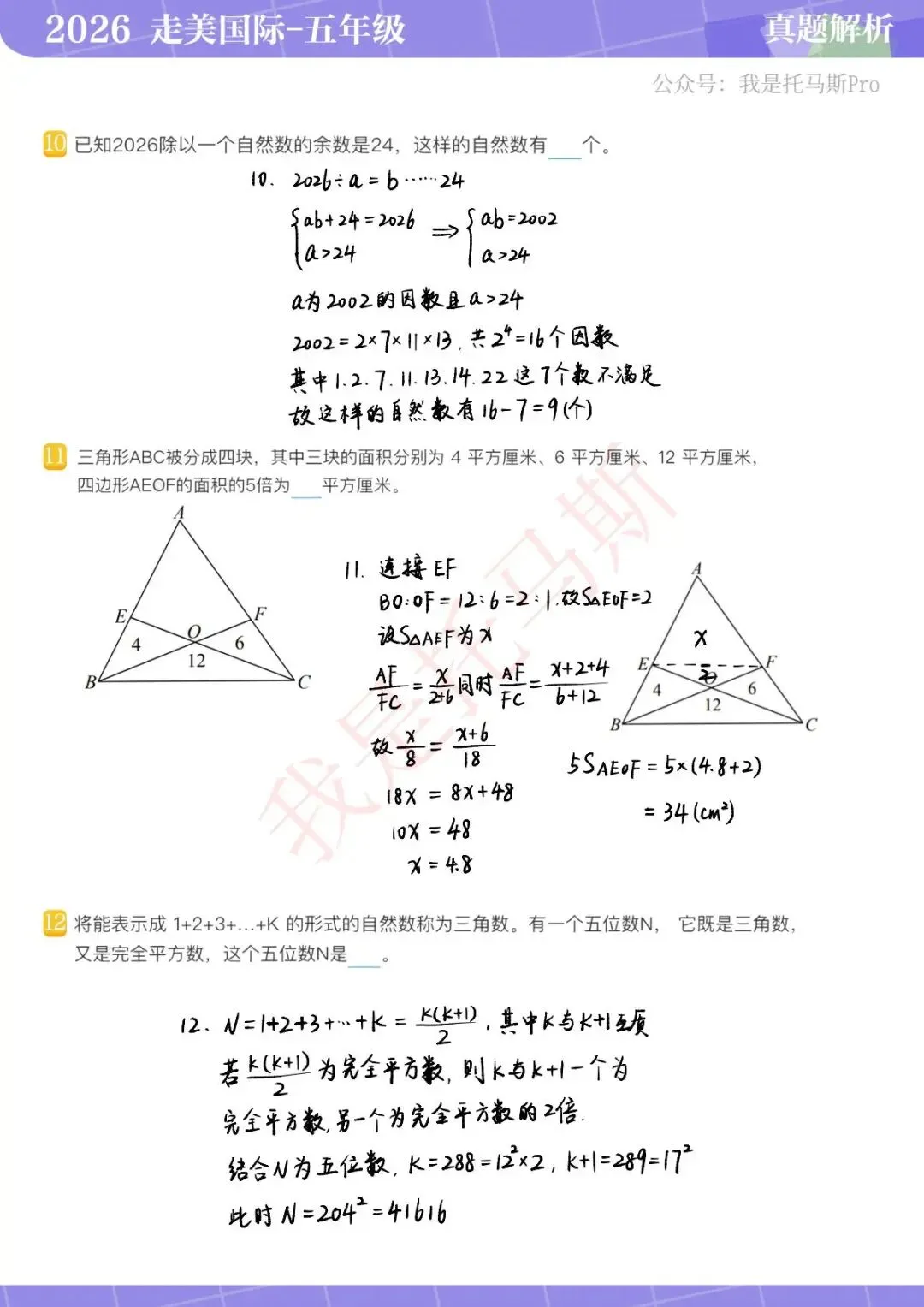 首发!4月11日走美国际1-6年级真题解析 第31张