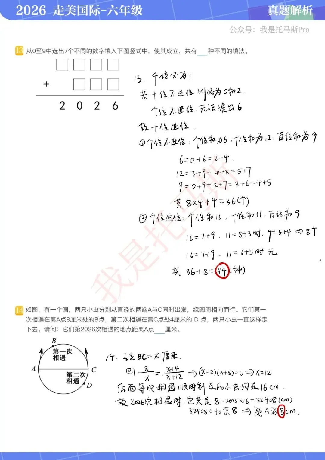 首发!4月11日走美国际1-6年级真题解析 第38张