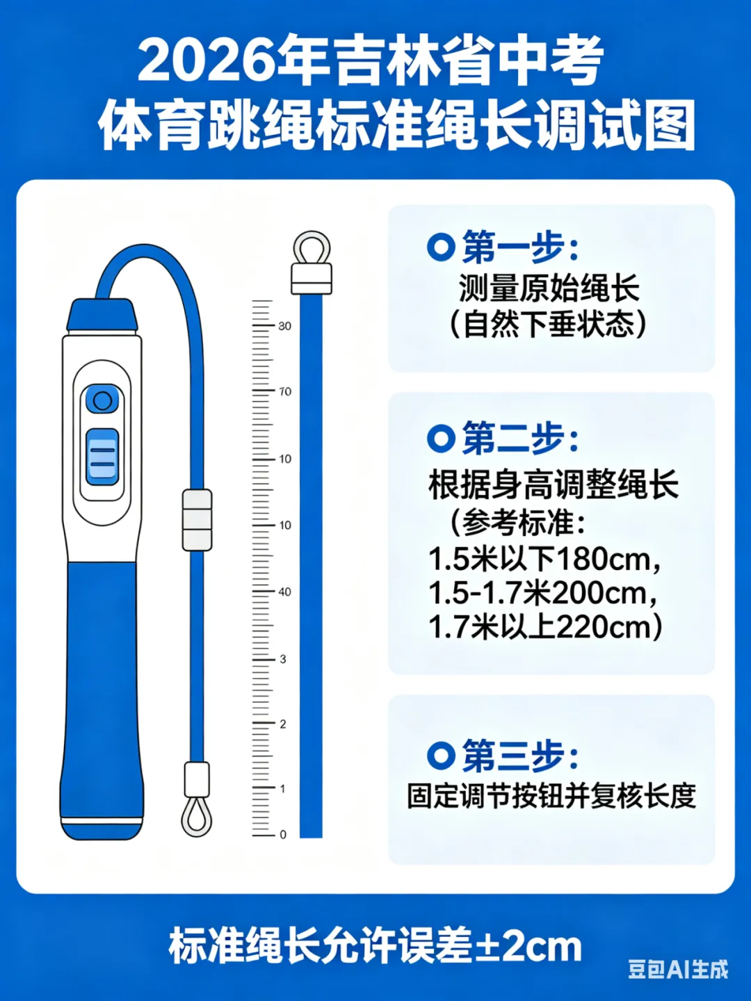 7分稳拿!2026吉林中考跳绳最新标准+满分动作,家长孩子速看 第4张