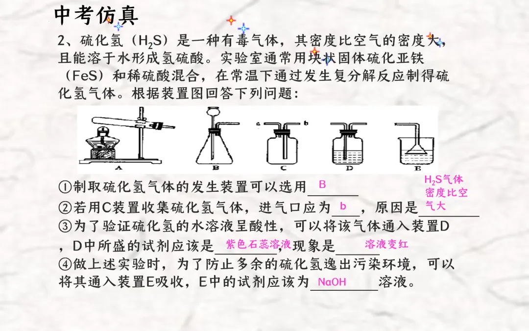 F834 二轮中考单元复习 决胜中考2026 优质课资源包 初中化学《专题复习---常见气体的制备与收集》课件PPT+教学设计Word 第28张
