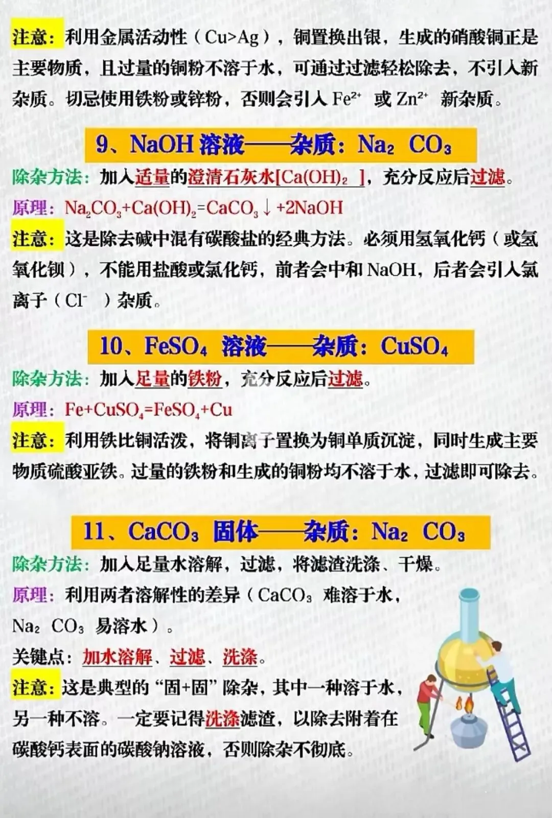 中考化学必考高频考点物质除杂 第3张