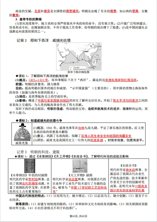 冲刺中考——2026中考《历史全六册复习提纲》共63页,电子版可下载可打印 第22张