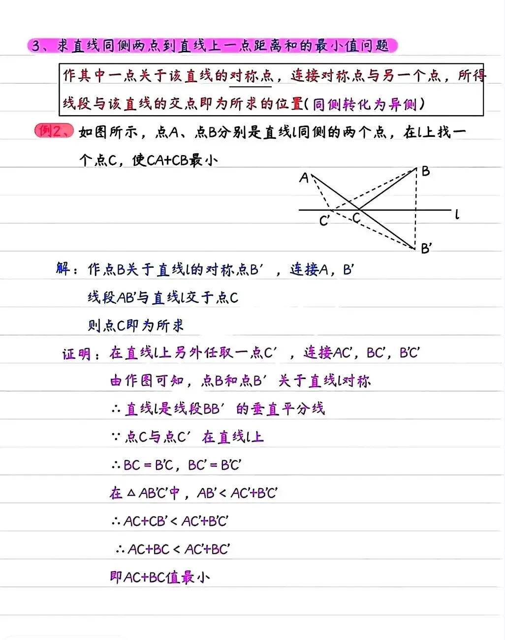 中考几何高频考点|将军饮马八大模型,一篇吃透不丢分 第6张 中考几何高频考点|将军饮马八大模型,一篇吃透不丢分 第6张