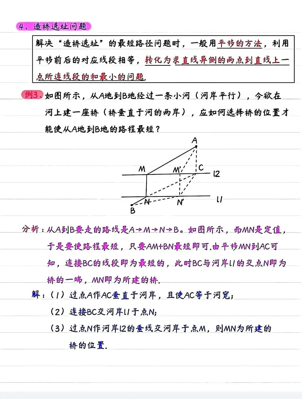 中考几何高频考点|将军饮马八大模型,一篇吃透不丢分 第7张 中考几何高频考点|将军饮马八大模型,一篇吃透不丢分 第7张