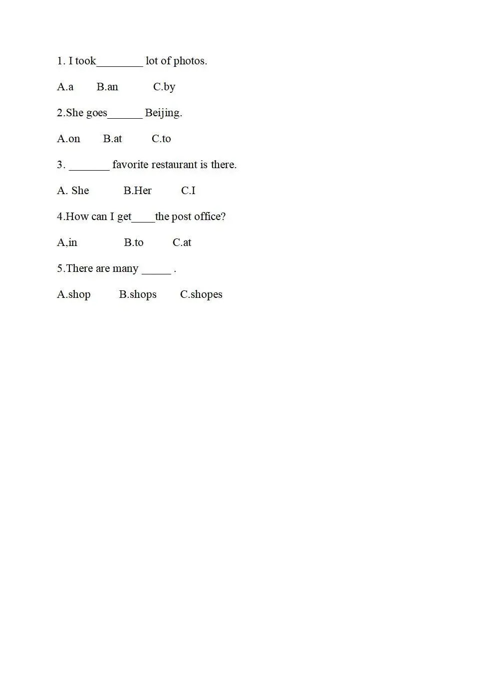 人教版(新起点)小学六年级下册英语同步试卷(全册) 第17张 人教版(新起点)小学六年级下册英语同步试卷(全册) 第17张