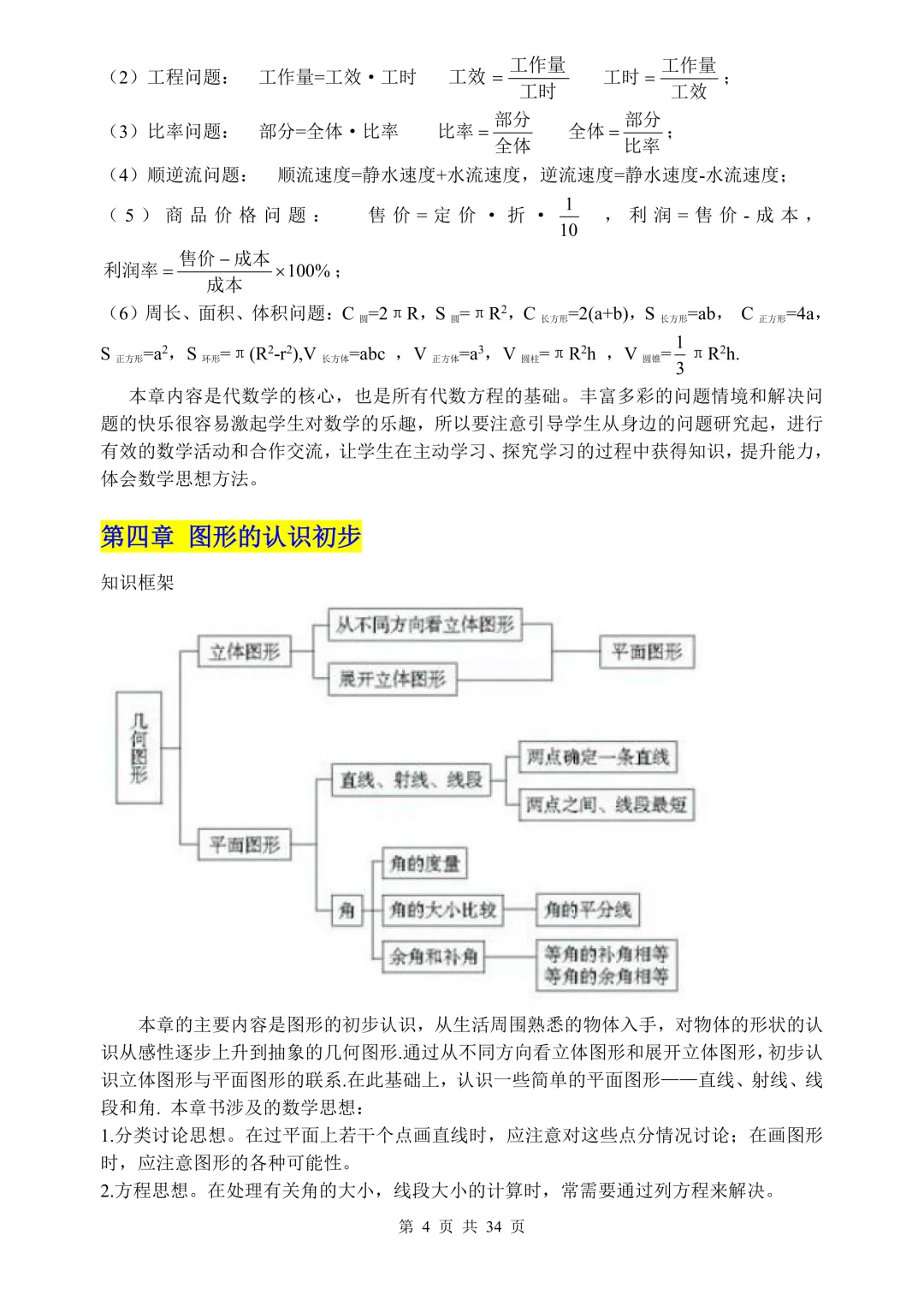 中考数学知识点归纳总结,一篇扫清初中数学三年知识点,高分必备!(可打印) 第6张