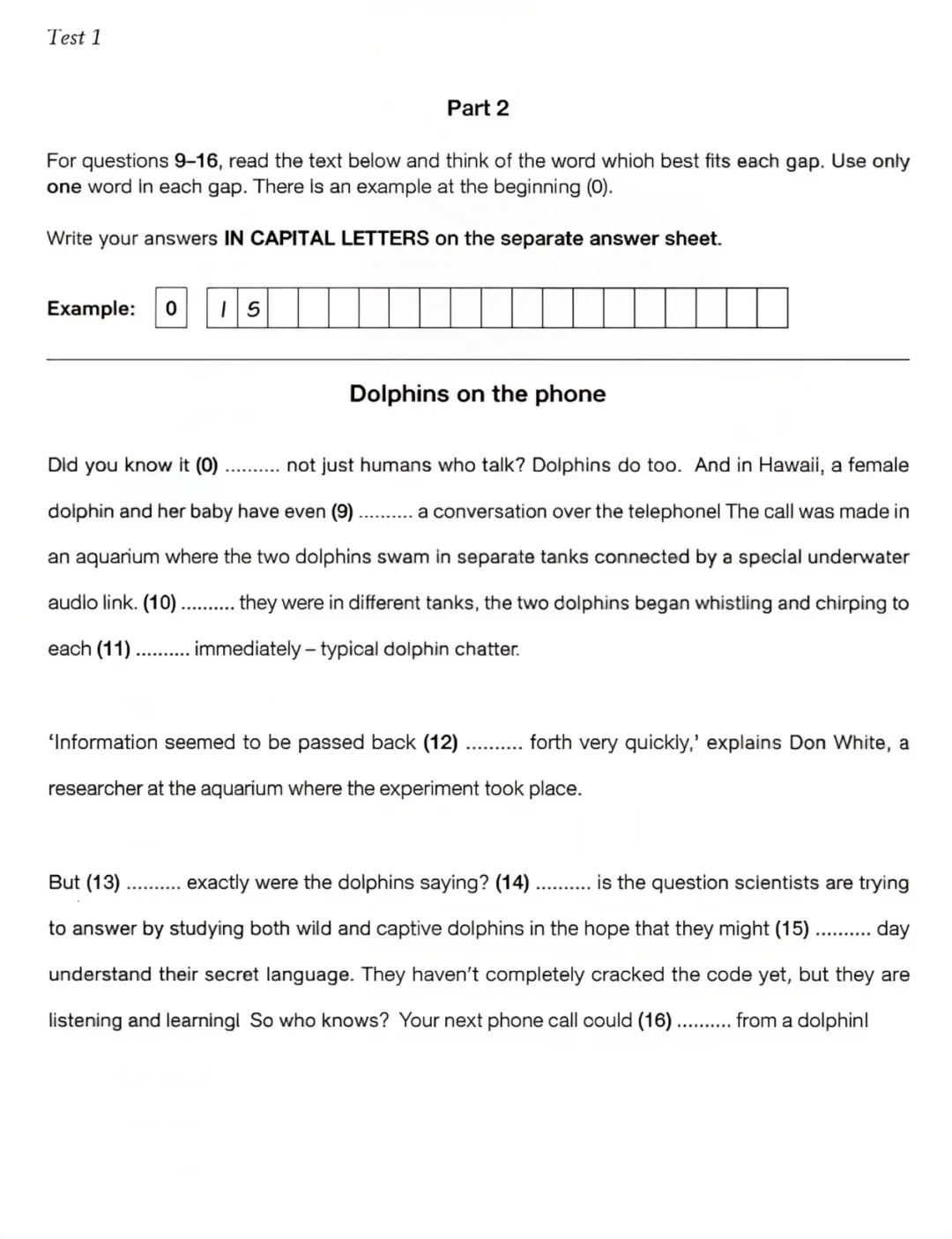 FCE真题Test1完整版写作+阅读+听力,备考必刷! 第5张