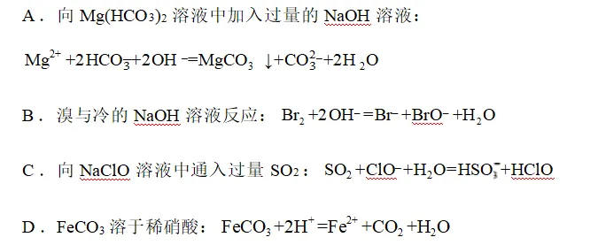 2026.4东北育才高一化学月考试卷+答案 第12张